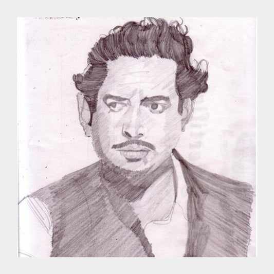 Guru Dutt was dedicated to cinema Square Art Prints