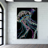 Jellyfish (neon sign) Wall Art
