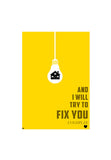 COLDPLAY- I WILL TRY TO FIX YOU Wall Art