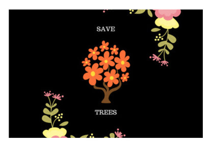 Save Trees Art Wall Art