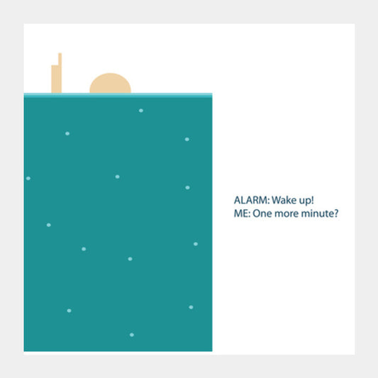 Square Art Prints, WAKE UP! Square Art Prints