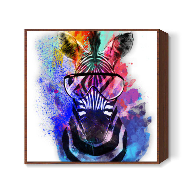 Zebra  art  Square Art Prints