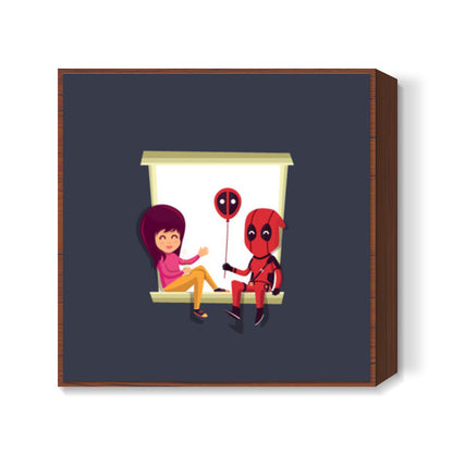 Deadpool Love Square Art Prints