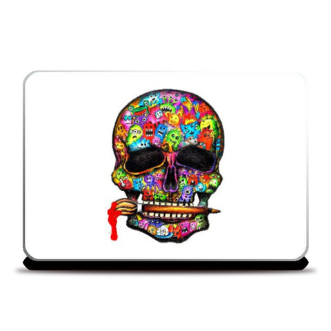 Laptop Skins, Skull doodle laptop skin