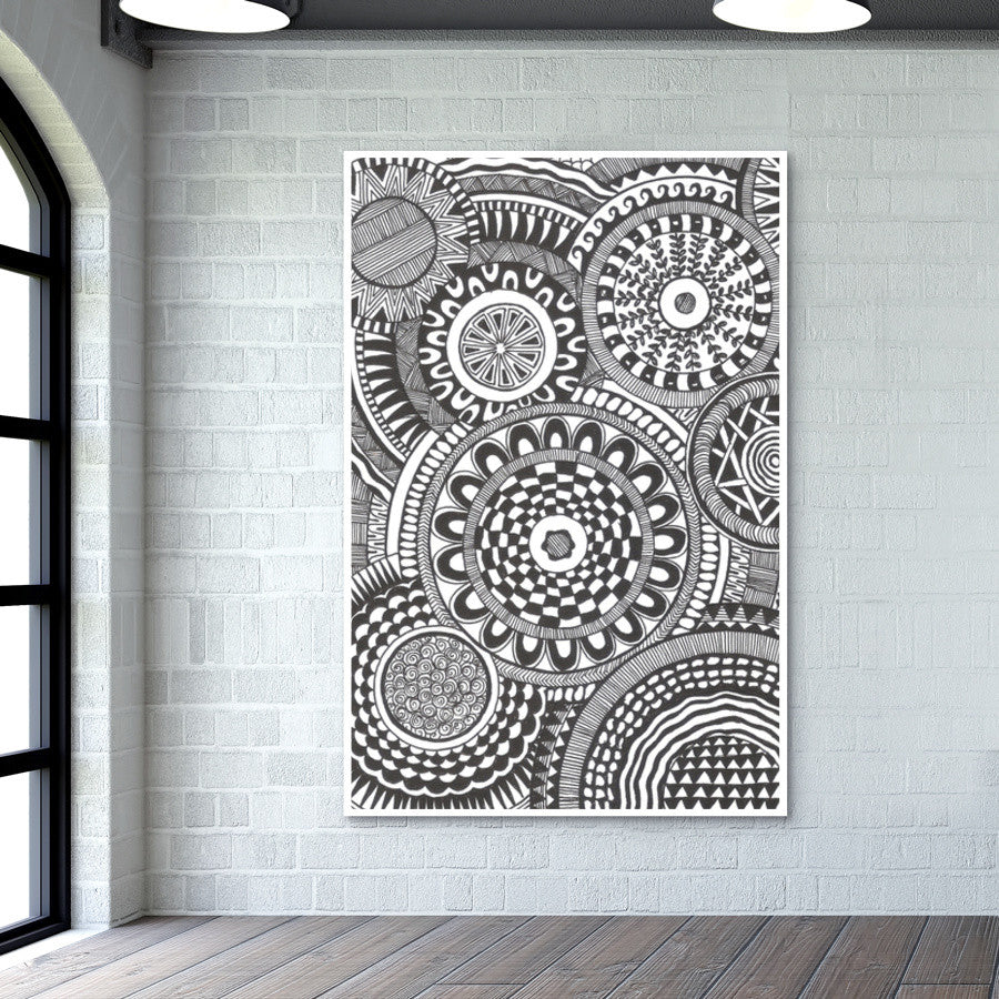 Prints in Circles Wall Art