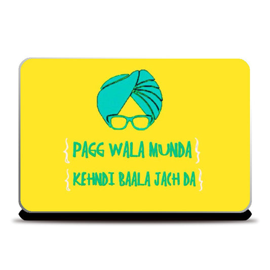 Pagg Wala Munda Laptop Skins