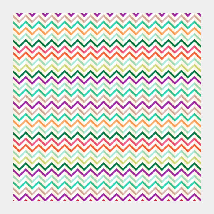 Square Art Prints, Zig Zag Square Art Prints