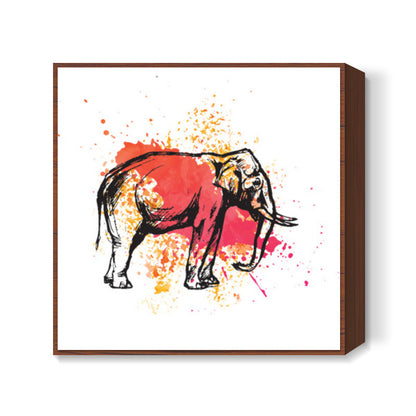 Painted Pachyderm | Lotta Farber Square Art