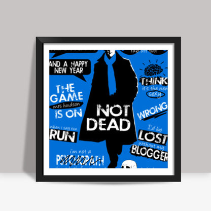 The Game Is On Square Art Prints