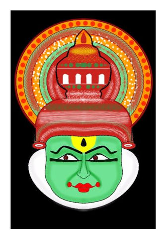 PosterGully Specials, Kathakali Pacha Vesham Wall Art | Pratyasha Nithin | PosterGully Specials, - PosterGully