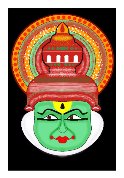 Wall Art, Kathakali Pacha Vesham Wall Art | Pratyasha Nithin, - PosterGully