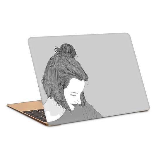 Happy Glowing Girl Laptop Skin