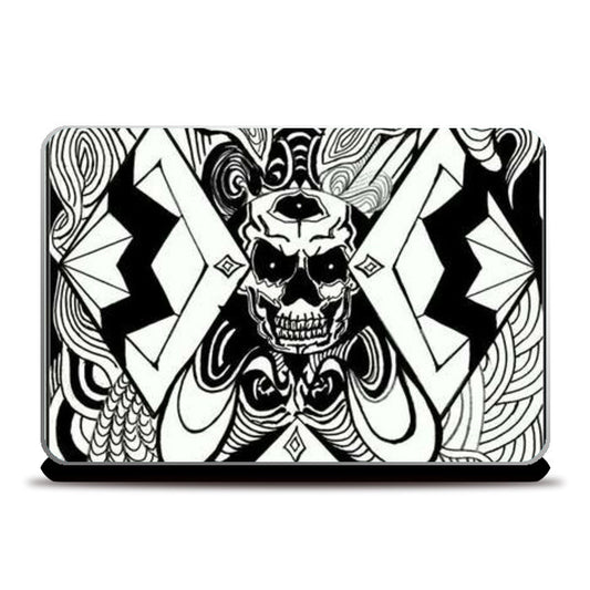 Laptop Skins, invert skull art Laptop Skins