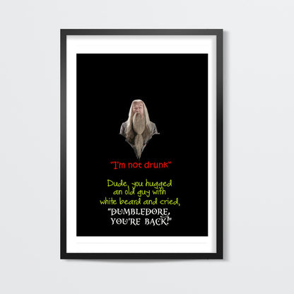 Funny Albus Drunk Wall Art