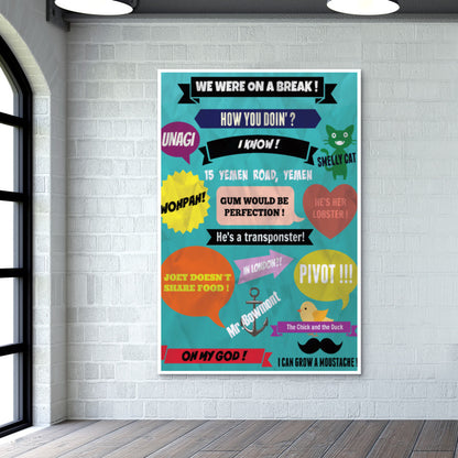 FRIENDS FAMOUS LINES Wall Art