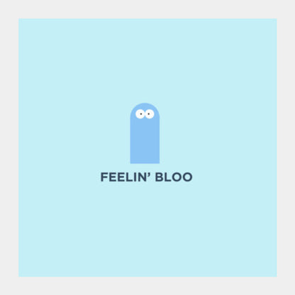 Minimal Retro Cartoon Fosters Home Bloo Square Art Prints