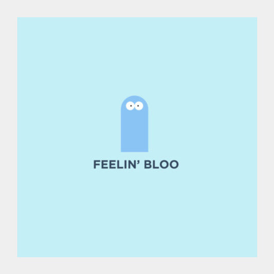 Minimal Retro Cartoon Fosters Home Bloo Square Art Prints