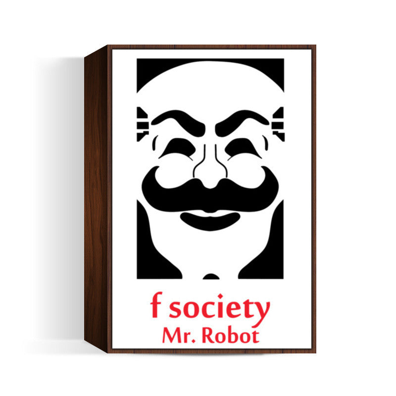 Mr robot- F society Wall Art | Isha Rathee