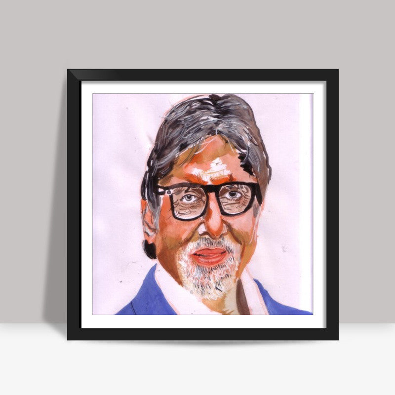 Amitabh Bachchan is dedicated to his craft Square Art Prints