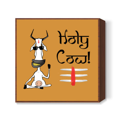 The Holy Cow! Square Art Prints