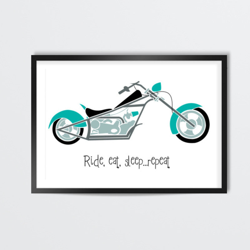 Ride, eat, sleep ... repeat ! Wall Art
