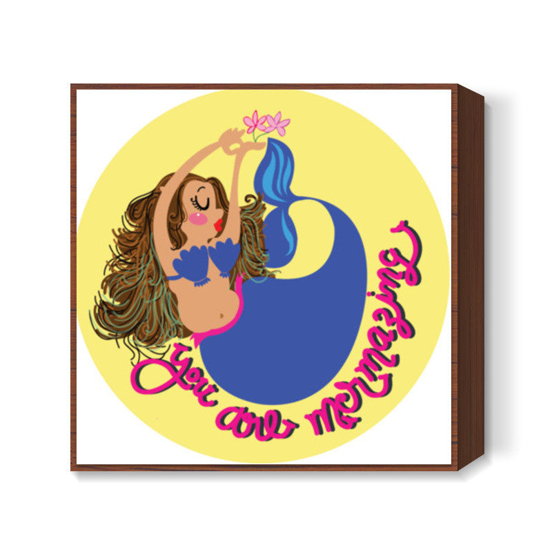 mermaid Square Art Prints