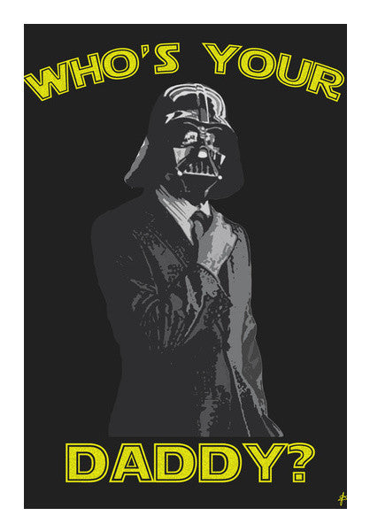 Daddy Darth Vader  Wall Art