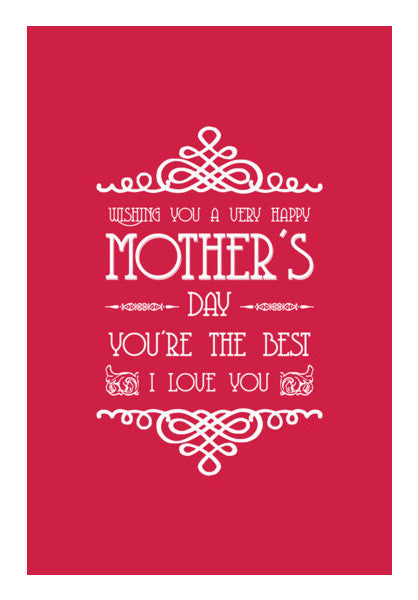 Beautiful Mother's Day Typography Art PosterGully Specials
