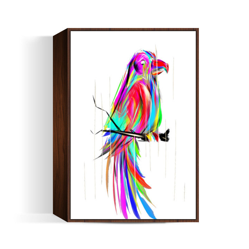 colored parrot Wall Art