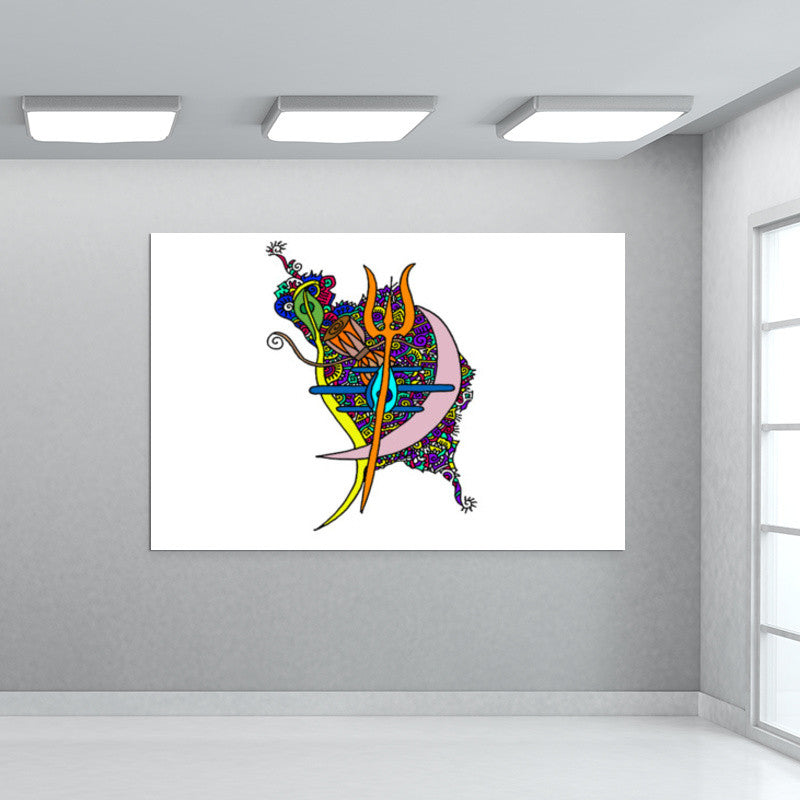 Shiva Abstract Zenscrawl Wall Art