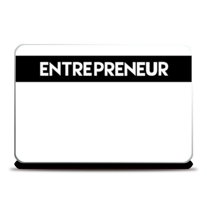 Entrepreneur White Laptop Skins