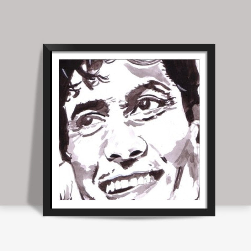 Bollywood actor Jeetendra acted well in several family dramas Square Art Prints