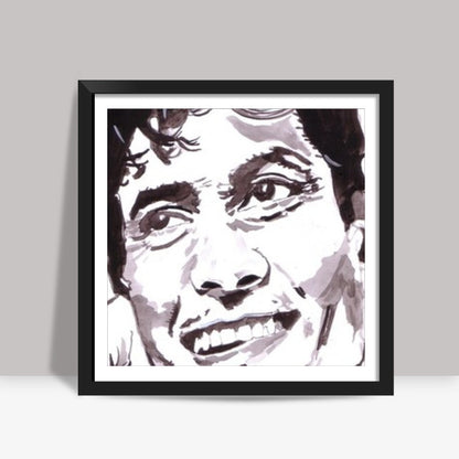 Bollywood actor Jeetendra acted well in several family dramas Square Art Prints