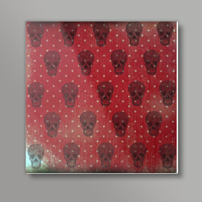 Red Skull Square Art Prints