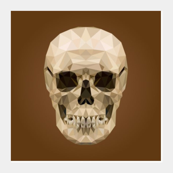 Square Art Prints, Skull Square Art Prints