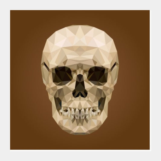 Square Art Prints, Skull Square Art Prints