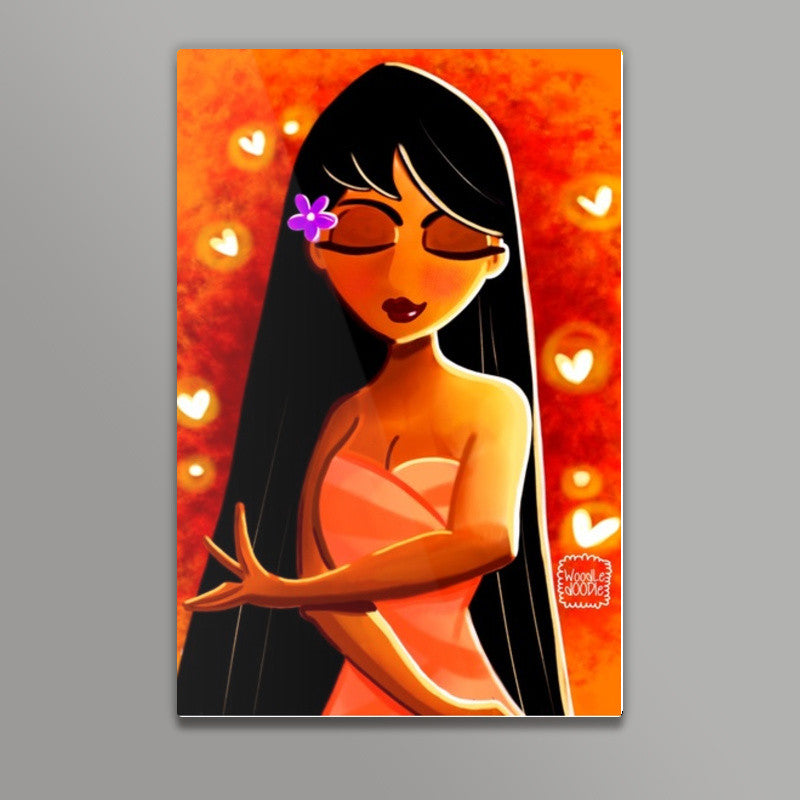 The Fiery Girl Wall Art