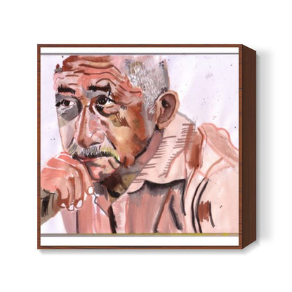 Versatile Bollywood actor Naseeruddin Shah has an impressive body of work Square Art Prints