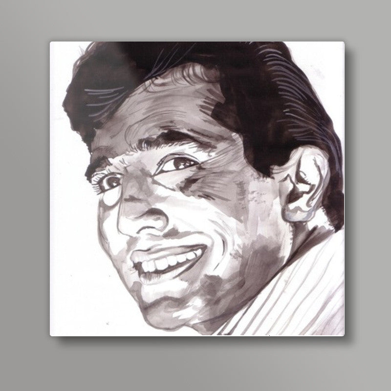 Rajesh Khanna believed that life is beautiful Square Art Prints