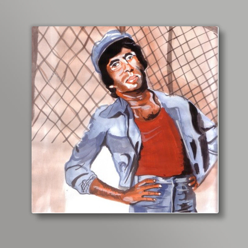 Superstar Amitabh Bachchan has been in the race, for the long run Square Art Prints