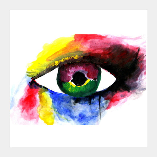 Iris | Eye painting  Square Art Prints