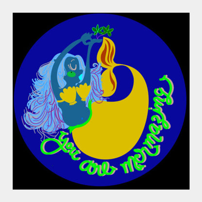 mermaid Square Art Prints