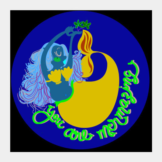 mermaid Square Art Prints