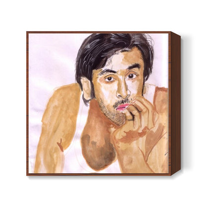 Bollywood superstar Ranbir Kapoor can intrigue and entertain with his versatility Square Art Prints