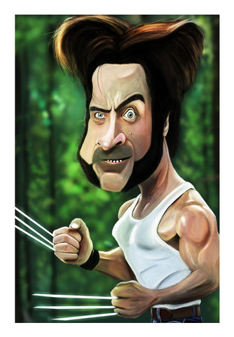 Wall Art, Wolverine | Hugh Jackman | Caricature Wall Art
