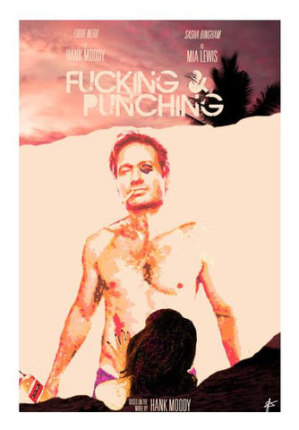 Hank Moody  Californication : Fucking & Punching Wall Art PosterGully Specials