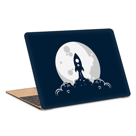 Rocket Moon Launch Artwork Laptop Skin