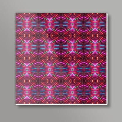 Abstract Fractal Colorful Geometric Pattern Background  Square Art Prints