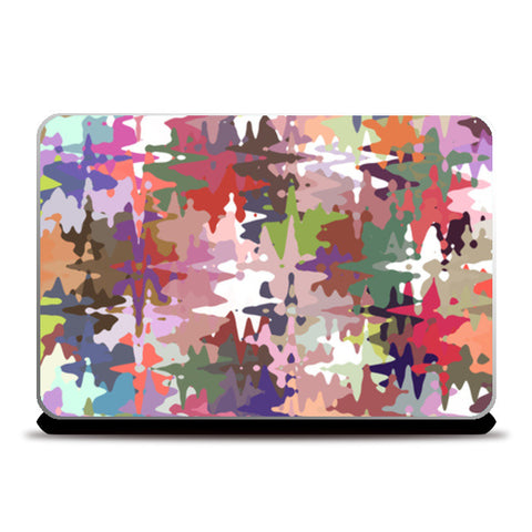 Colorful Chaos Abstract Modern Art Pattern  Laptop Skins