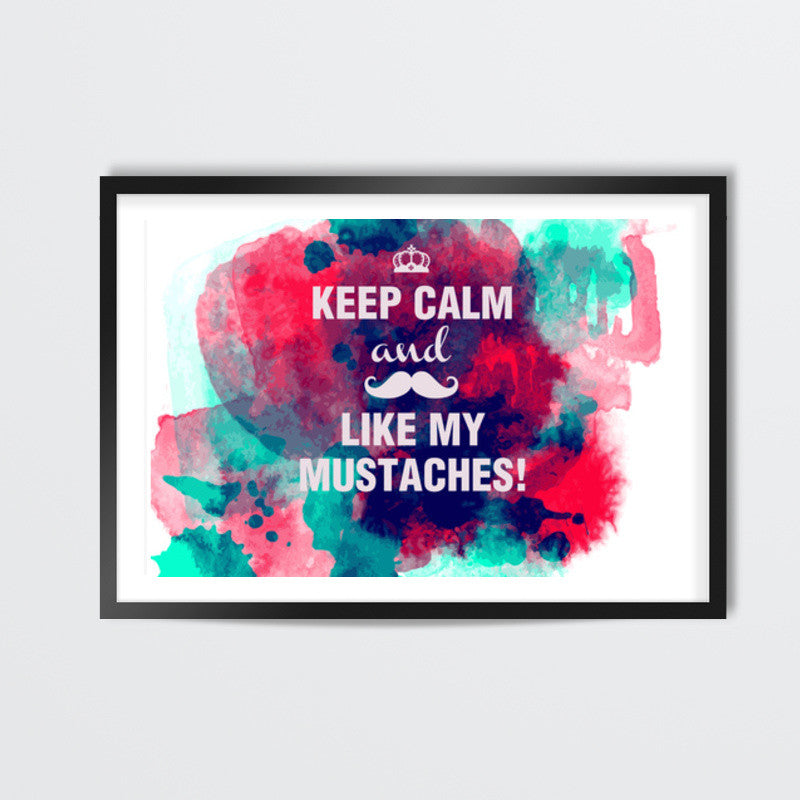 Keep Calm & Moustache Wall Art